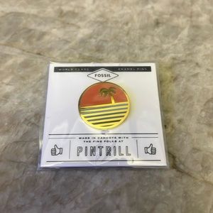 💕HP💕NWT! Fossil by Pintrill “Sunset” enamel pin